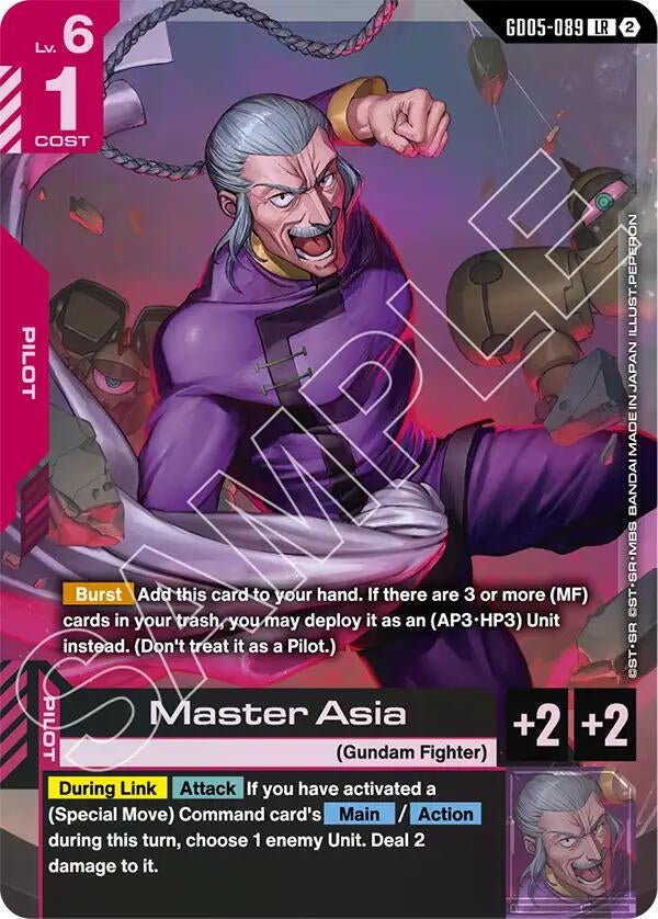Image for Master Asia (GD05-089) [Freedom Ascension] {GD05} - Gundam Card Game