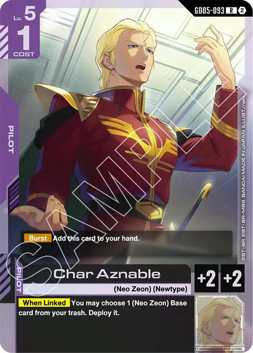 Image for Char Aznable (GD05-093) [Freedom Ascension] {GD05} - Gundam Card Game