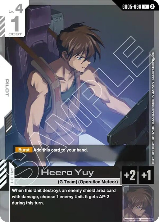 Image for Heero Yuy (GD05-098) [Freedom Ascension] {GD05} - Gundam Card Game
