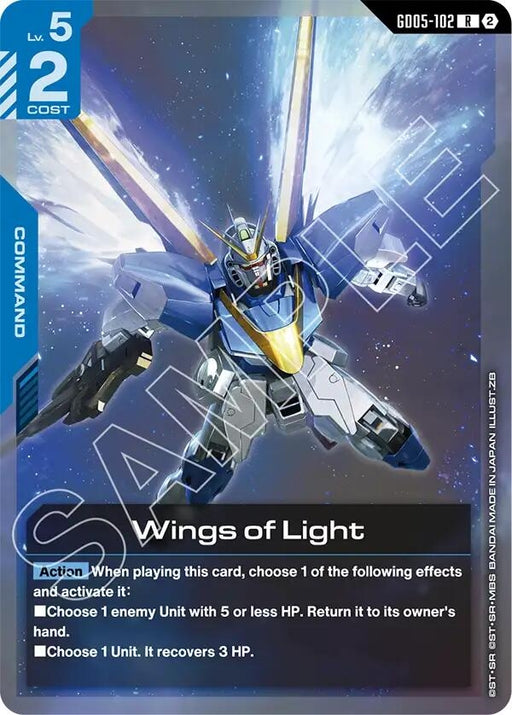 Image for Wings of Light (GD05-102) [Freedom Ascension] {GD05} - Gundam Card Game