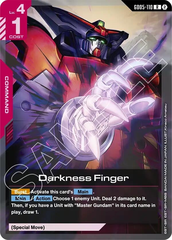 Image for Darkness Finger (GD05-110) [Freedom Ascension] {GD05} - Gundam Card Game