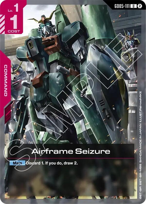 Image for Airframe Seizure (GD05-111) [Freedom Ascension] {GD05} - Gundam Card Game