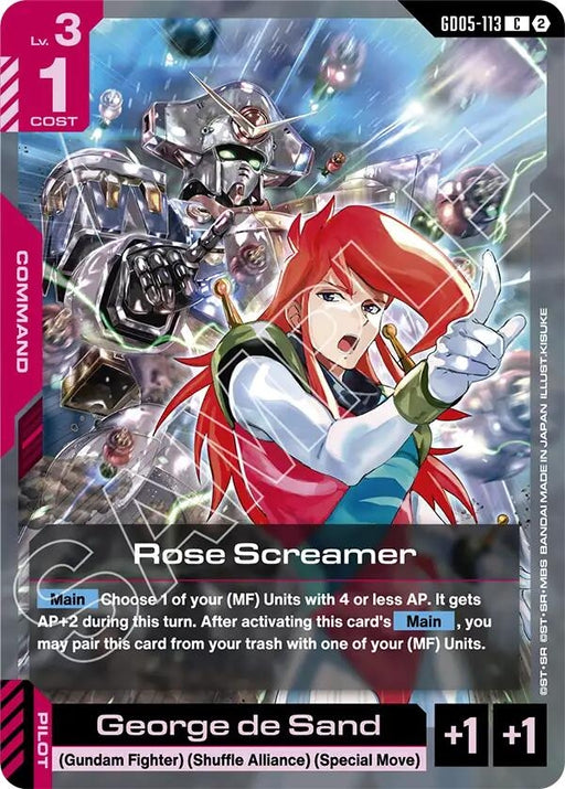 Image for Rose Screamer (GD05-113) [Freedom Ascension] {GD05} - Gundam Card Game