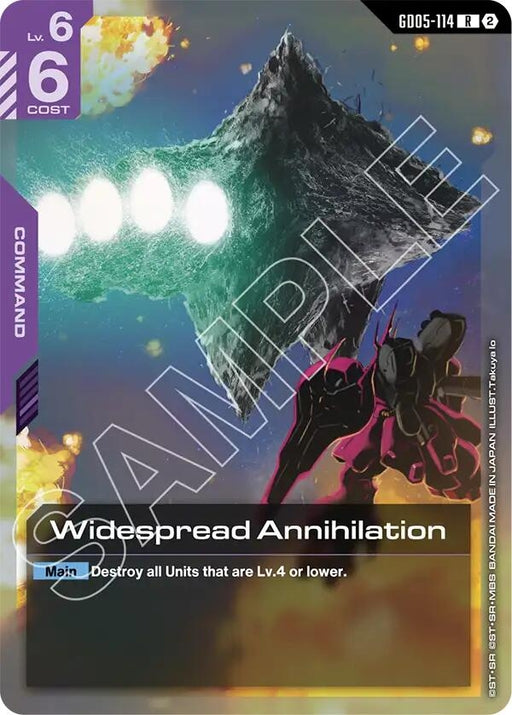 Image for Widespread Annihilation (GD05-114) [Freedom Ascension] {GD05} - Gundam Card Game