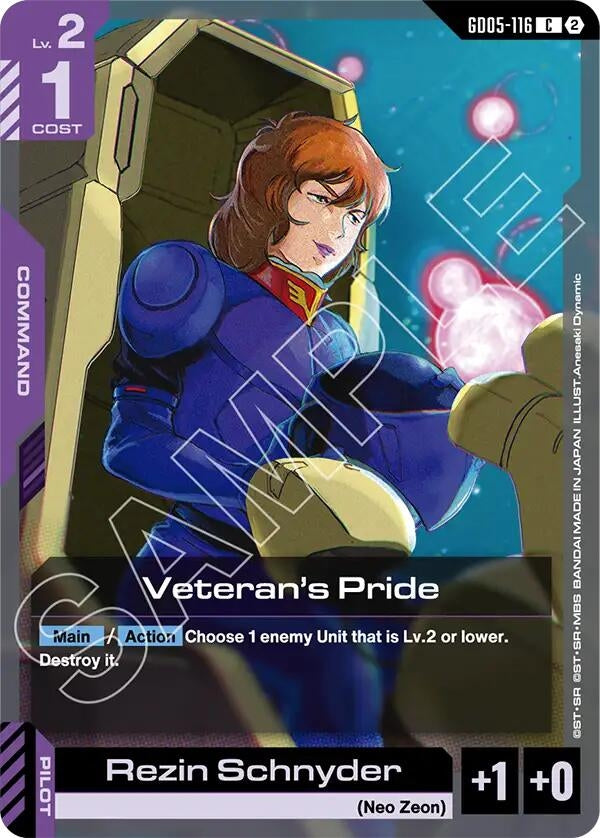 Image for Veteran's Pride (GD05-116) [Freedom Ascension] {GD05} - Gundam Card Game