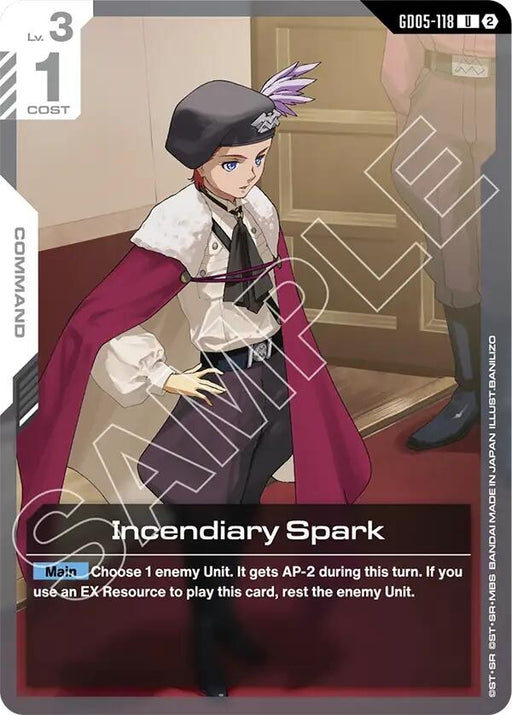 Image for Incendiary Spark (GD05-118) [Freedom Ascension] {GD05} - Gundam Card Game