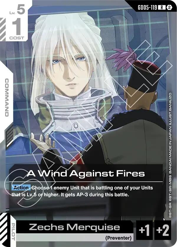 Image for A Wind Against Fires (GD05-119) [Freedom Ascension] {GD05} - Gundam Card Game