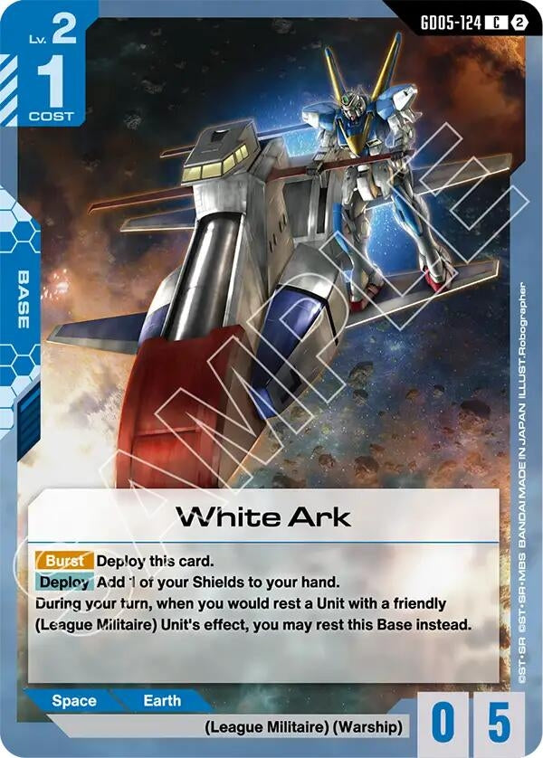Image for White Ark (GD05-124) [Freedom Ascension] {GD05} - Gundam Card Game