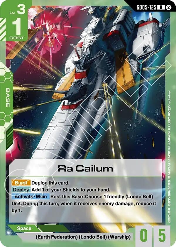 Image for Ra Cailum (GD05-125) [Freedom Ascension] {GD05} - Gundam Card Game