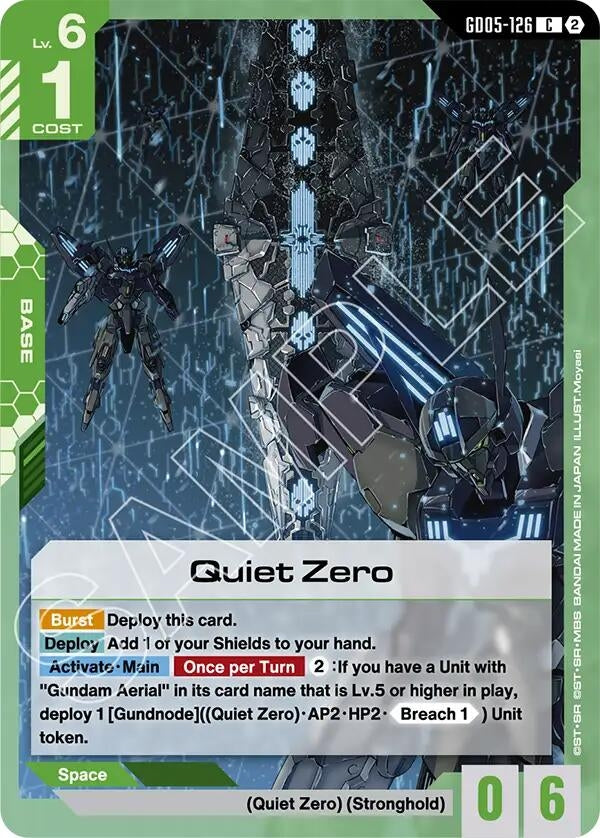 Image for Quiet Zero (GD05-126) [Freedom Ascension] {GD05} - Gundam Card Game