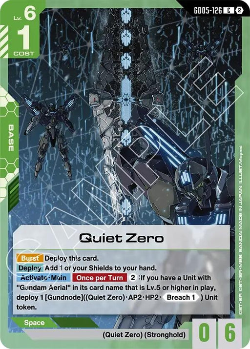 Image for Quiet Zero (GD05-126) [Freedom Ascension] {GD05} - Gundam Card Game