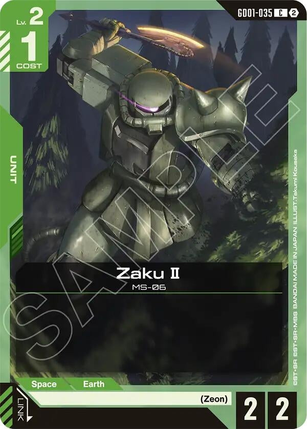 Image for Zaku II (GD01-035) [Deck Build Box Freedom Ascension] {SC01} - Gundam Card Game