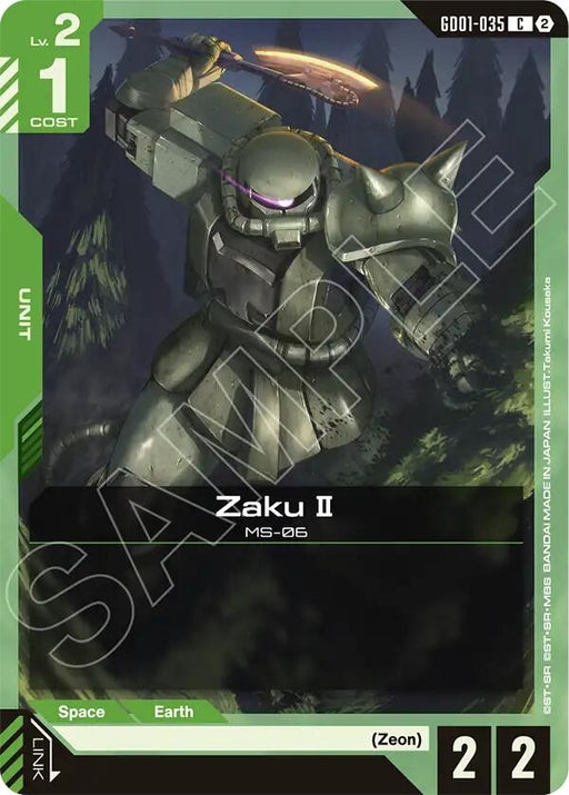 Image for Zaku II (GD01-035) [Deck Build Box Freedom Ascension] {SC01} - Gundam Card Game