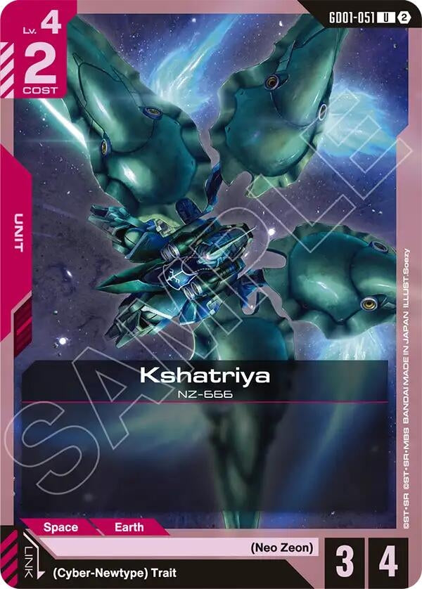 Image for Kshatriya (GD01-051) [Deck Build Box Freedom Ascension] {SC01} - Gundam Card Game