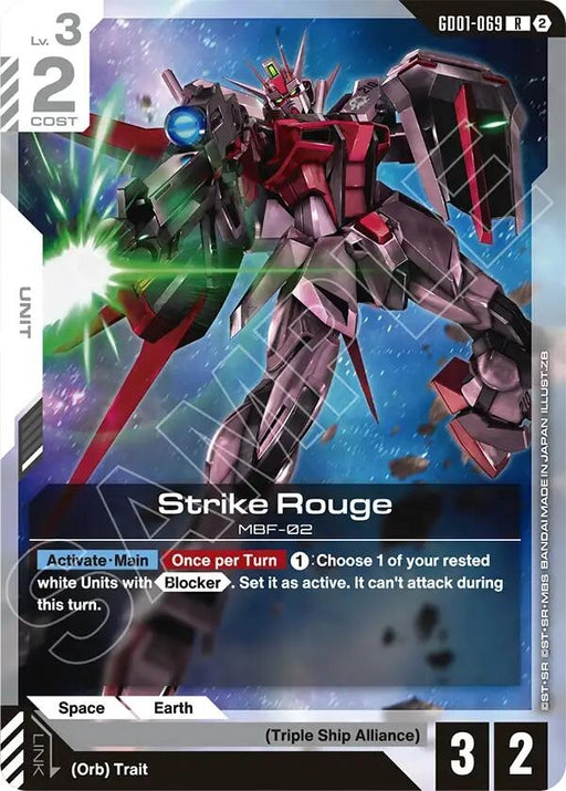 Image for Strike Rouge (GD01-069) [Deck Build Box Freedom Ascension] {SC01} - Gundam Card Game