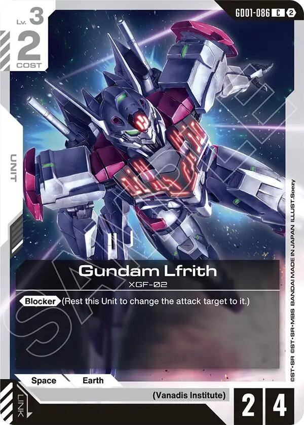 Image for Gundam Lfrith (GD01-086) [Deck Build Box Freedom Ascension] {SC01} - Gundam Card Game