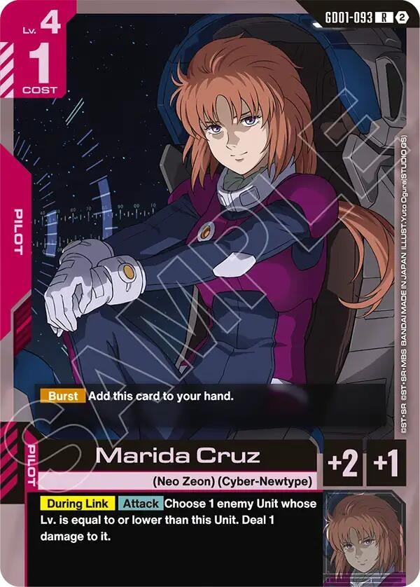 Image for Marida Cruz (GD01-093) [Deck Build Box Freedom Ascension] {SC01} - Gundam Card Game