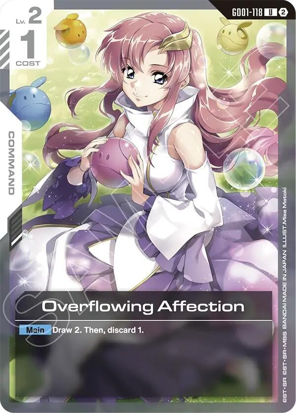 Image for Overflowing Affection (GD01-118) [Deck Build Box Freedom Ascension] {SC01} - Gundam Card Game