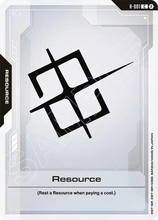 Image for Resource (R-001) [Deck Build Box Freedom Ascension] {SC01} - Gundam Card Game