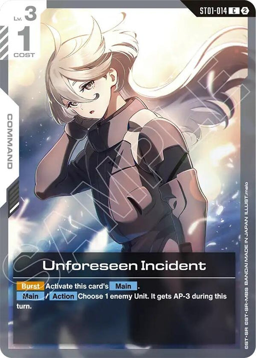 Image for Unforeseen Incident (ST01-014) [Deck Build Box Freedom Ascension] {SC01} - Gundam Card Game