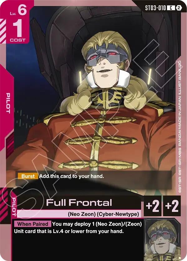 Image for Full Frontal (ST03-010) [Deck Build Box Freedom Ascension] {SC01} - Gundam Card Game