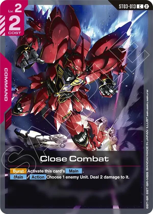 Image for Close Combat (ST03-013) [Deck Build Box Freedom Ascension] {SC01} - Gundam Card Game