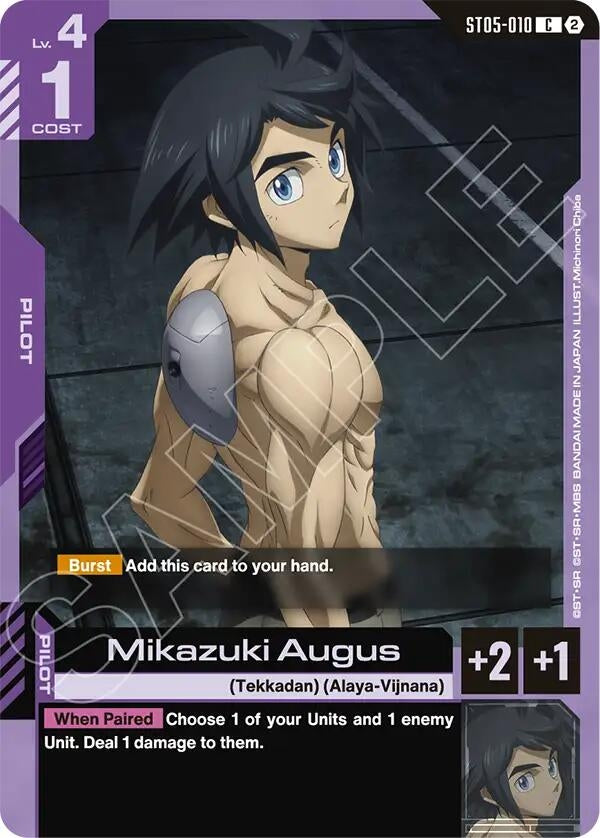Image for Mikazuki Augus (ST05-010) [Deck Build Box Freedom Ascension] {SC01} - Gundam Card Game