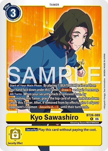 Image for Kyo Sawashiro (BT26-089 R) [Timeless Bonds] - Digimon Card Game