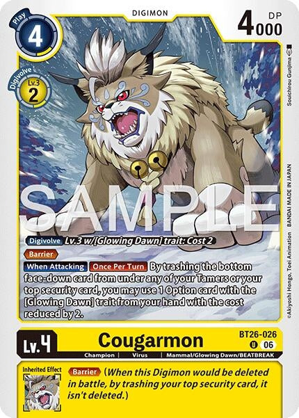 Cougarmon (BT26-026 U) [Timeless Bonds]