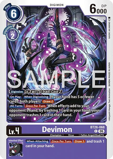 Image for Devimon (BT26-068 C) [Timeless Bonds] - Digimon Card Game