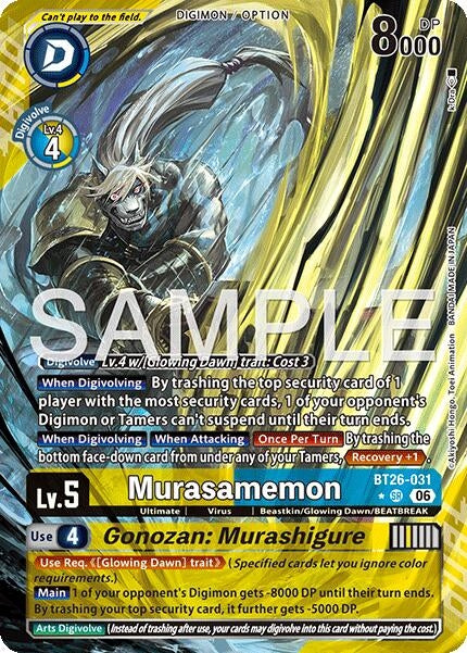 Image for Murasamemon // Gonozan: Murashigure (Alternate Art) (BT26-031 SR) [Timeless Bonds] - Digimon Card Game