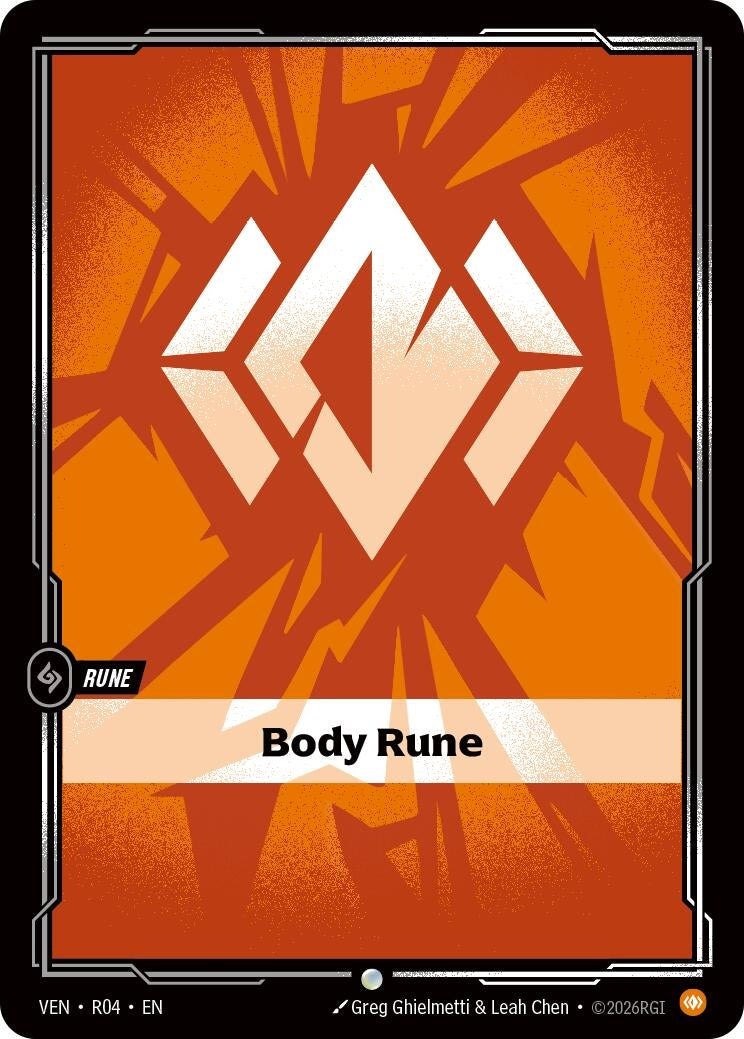Image for Body Rune (R04) [Vendetta] - Riftbound: League of Legends Trading Card Game