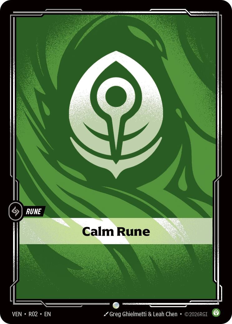 Image for Calm Rune (R02) [Vendetta] - Riftbound: League of Legends Trading Card Game