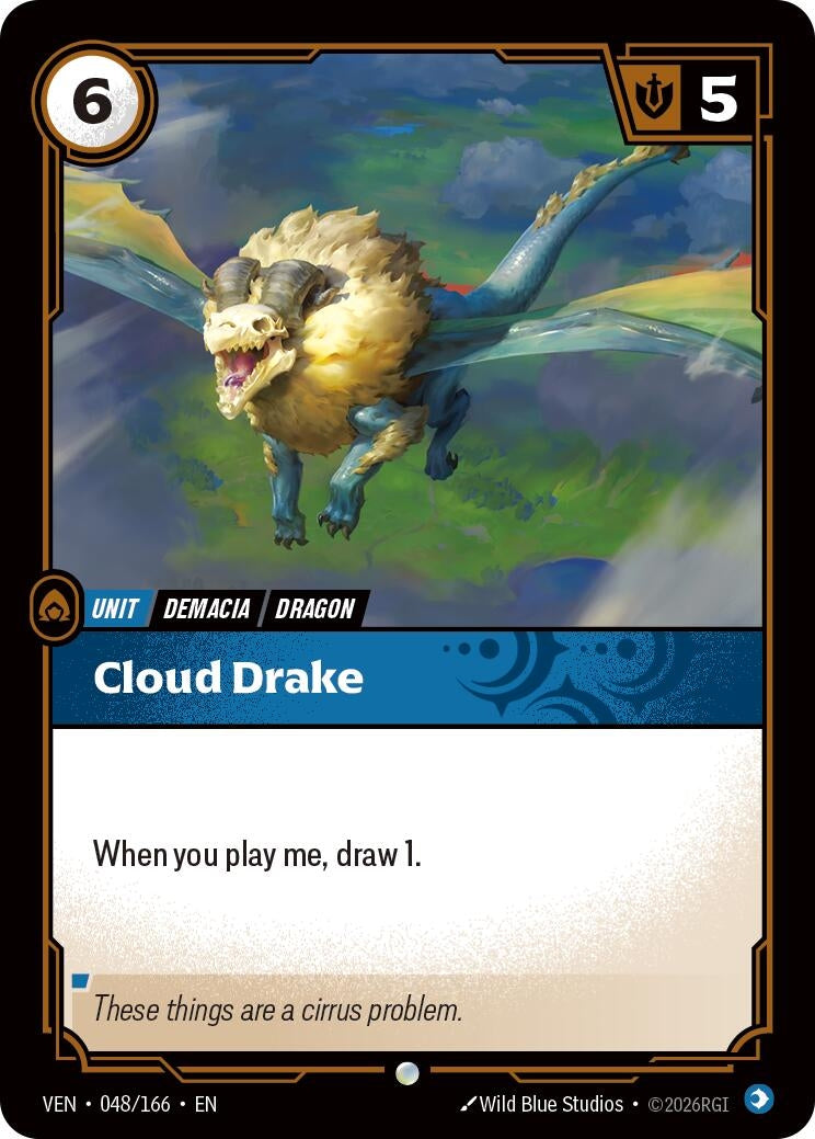 Image for Cloud Drake (048/166) [Vendetta] - Riftbound: League of Legends Trading Card Game