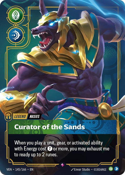 Image for Nasus - Curator of the Sands (145/166) [Vendetta] - Riftbound: League of Legends Trading Card Game