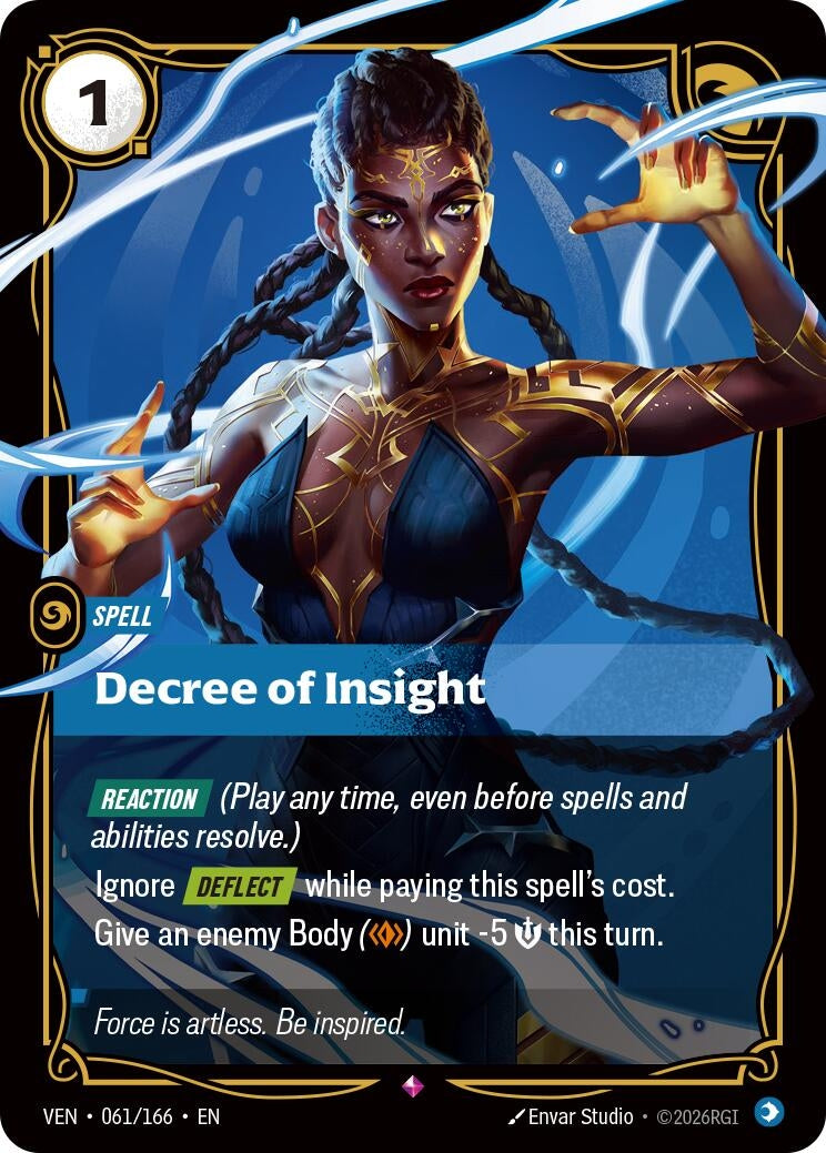 Image for Decree of Insight (061/166) [Vendetta] - Riftbound: League of Legends Trading Card Game
