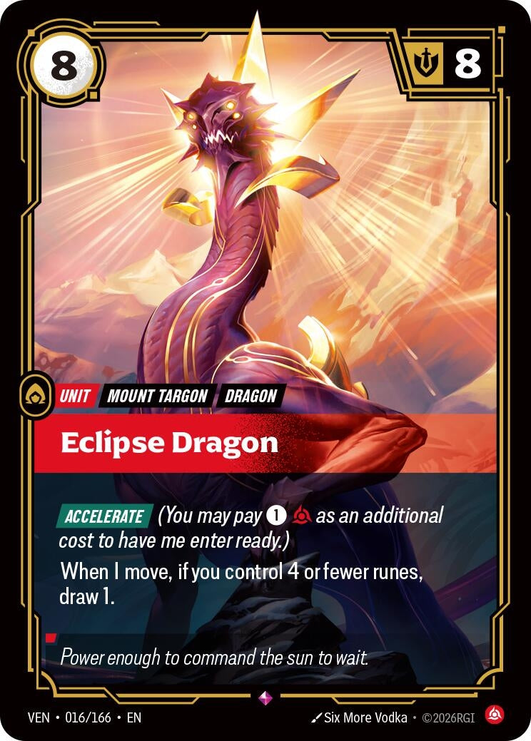 Image for Eclipse Dragon (016/166) [Vendetta] - Riftbound: League of Legends Trading Card Game