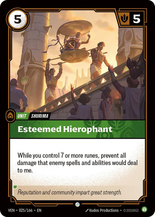 Image for Esteemed Hierophant (025/166) [Vendetta] - Riftbound: League of Legends Trading Card Game