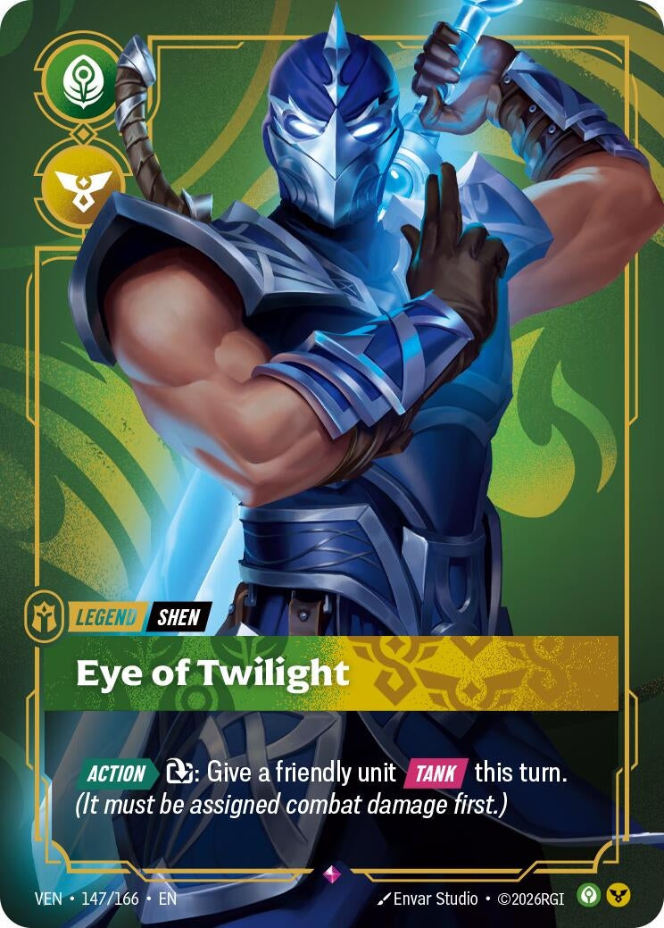 Image for Shen - Eye of Twilight (147/166) [Vendetta] - Riftbound: League of Legends Trading Card Game