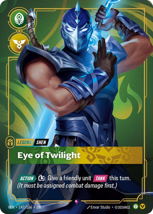 Image for Shen - Eye of Twilight (147/166) [Vendetta] - Riftbound: League of Legends Trading Card Game