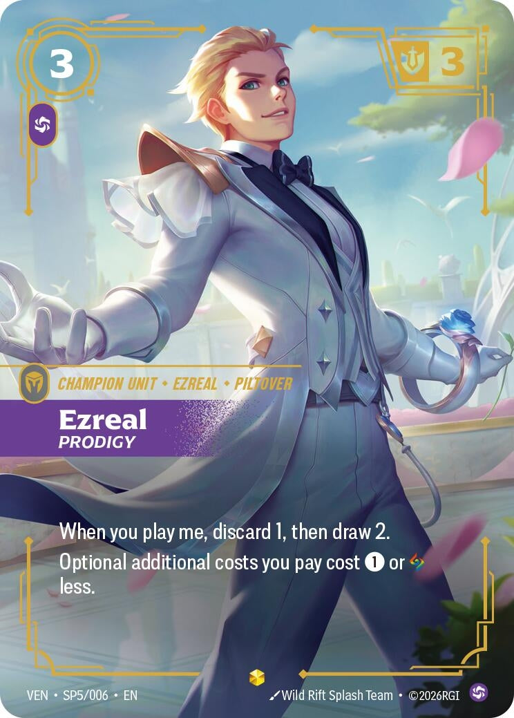 Image for Ezreal - Prodigy (SP5/006) [Vendetta] - Riftbound: League of Legends Trading Card Game