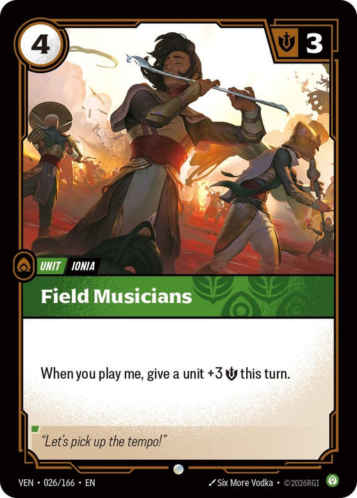Image for Field Musicians (026/166) [Vendetta] - Riftbound: League of Legends Trading Card Game