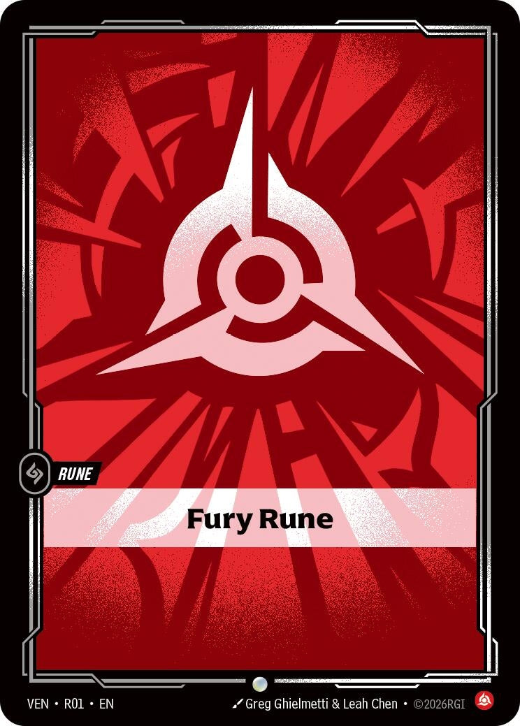 Image for Fury Rune (R01) [Vendetta] - Riftbound: League of Legends Trading Card Game