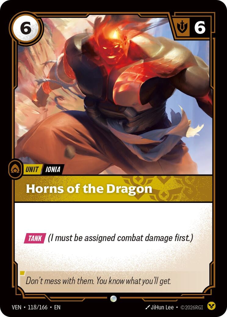 Image for Horns of the Dragon (118/166) [Vendetta] - Riftbound: League of Legends Trading Card Game