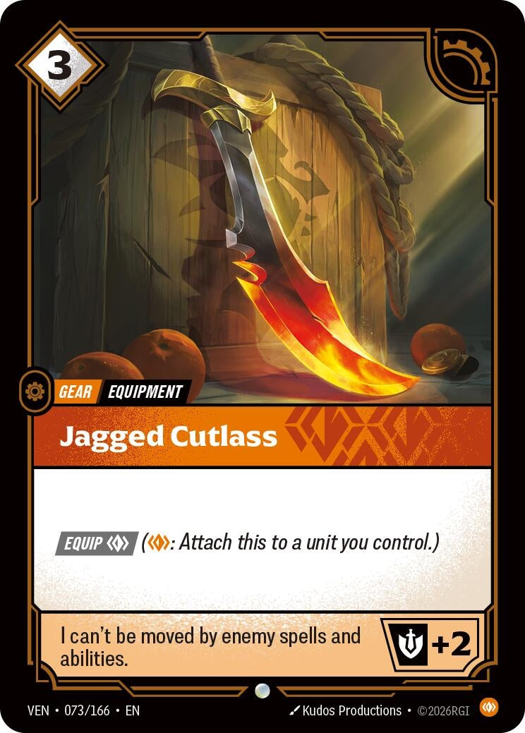 Image for Jagged Cutlass (073/166) [Vendetta] - Riftbound: League of Legends Trading Card Game