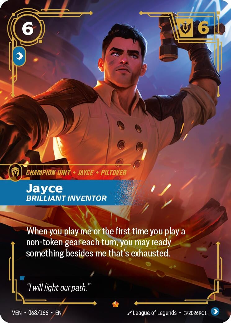 Image for Jayce - Brilliant Inventor (068/166) [Vendetta] - Riftbound: League of Legends Trading Card Game