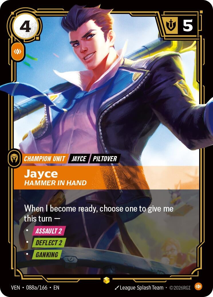 Image for Jayce - Hammer in Hand (Alternate Art) (088a/166) [Vendetta] - Riftbound: League of Legends Trading Card Game