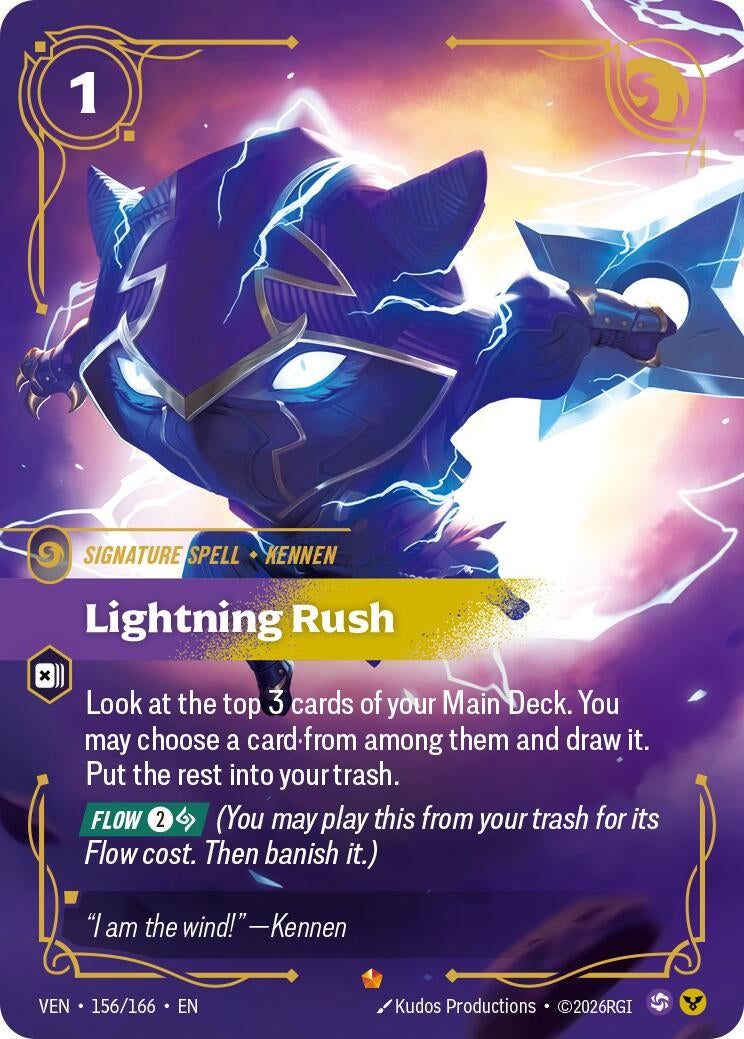 Image for Lightning Rush (156/166) [Vendetta] - Riftbound: League of Legends Trading Card Game