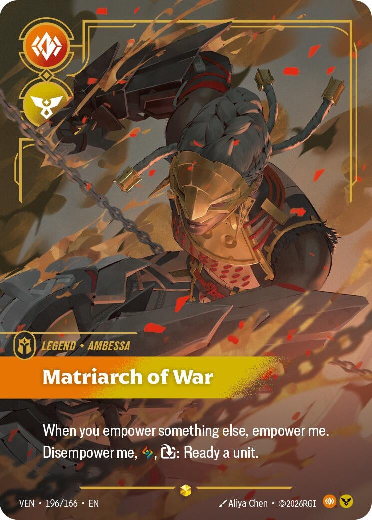 Image for Ambessa - Matriarch of War (Overnumbered) (196/166) [Vendetta] - Riftbound: League of Legends Trading Card Game