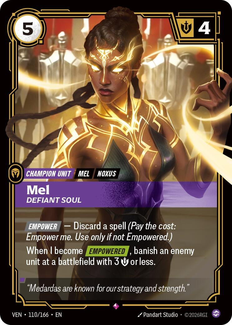 Image for Mel - Defiant Soul (110/166) [Vendetta] - Riftbound: League of Legends Trading Card Game